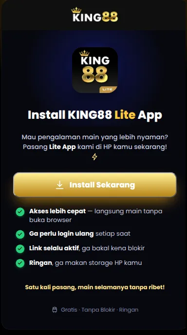 Riwayat Versi king88 untuk Pengguna Android